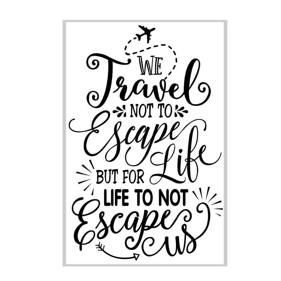DCTOP Creative Decal Travel Letters Quote Vinyl Wall Sticker Removable  Unique Wall Decor For Living Room Bedroom Home Decor (4)