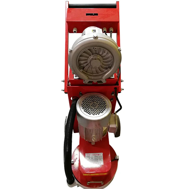 350 Small Floor Grinding Machine 380V Concrete Floor Grinder Polisher Vacuuming Grinding Machine Adjustable Grinding Depth