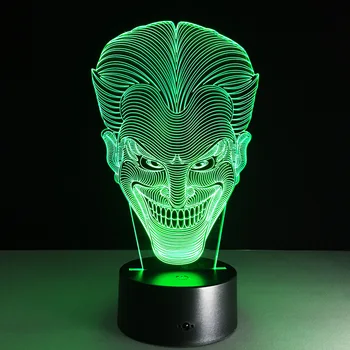 

Smiley Colorful 3d Light Touch Remote Led Acrylic Luminaria 3d Night Light 7 Color Change Desk Lamp Lamparas De Mesa Table Lamps