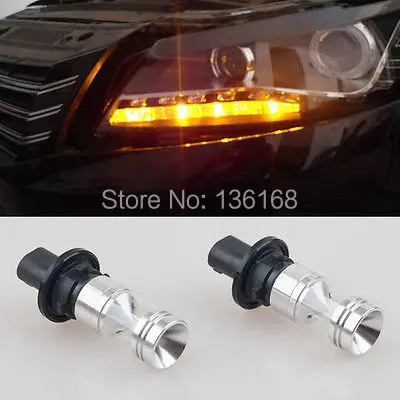 

2Pcs Lampada Led Cree XB-D Chips PH24WY 12V 20W Canbus No errore Colore Arancione Amber