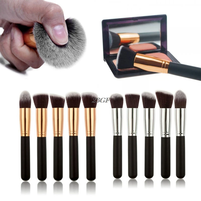

2018 5pcs Technique Type Pro Make up Brush Set Foundation Blusher Face Powder Brushes