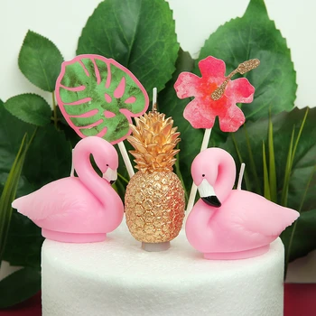 

flamingo candle cake birthday decoration supplies women girls birthday cake decorating flamingo party decorations cake candle