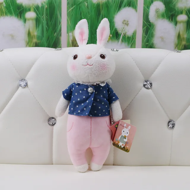 Best Price Kids Toys for Girls Birthday Christmas Gift Plush Sweet Cute Lovely Stuffed Baby 11 Inch Kawaii Tiramitu Rabbits Mini Metoo Doll