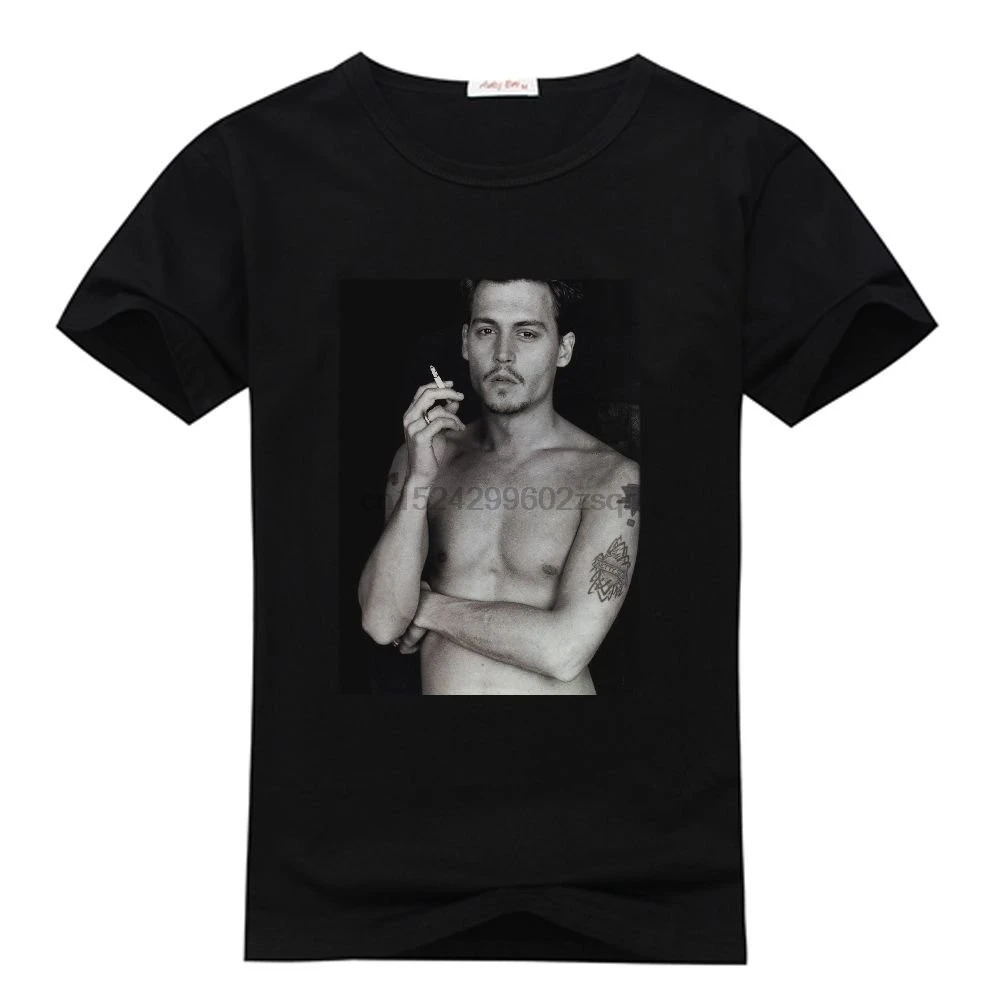 

Ccttdiy Men's Johnny Depp T-shirts Popular Johnny Depp Tee Shirts(2)