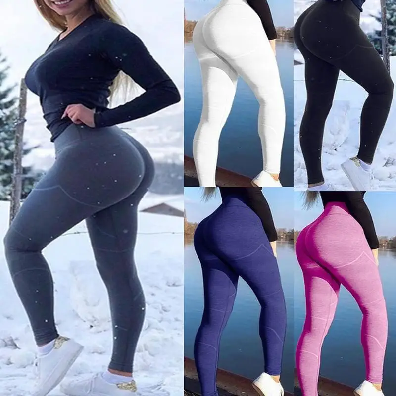 print Europe and America Style Fitness Sport Leggings Tights Slim