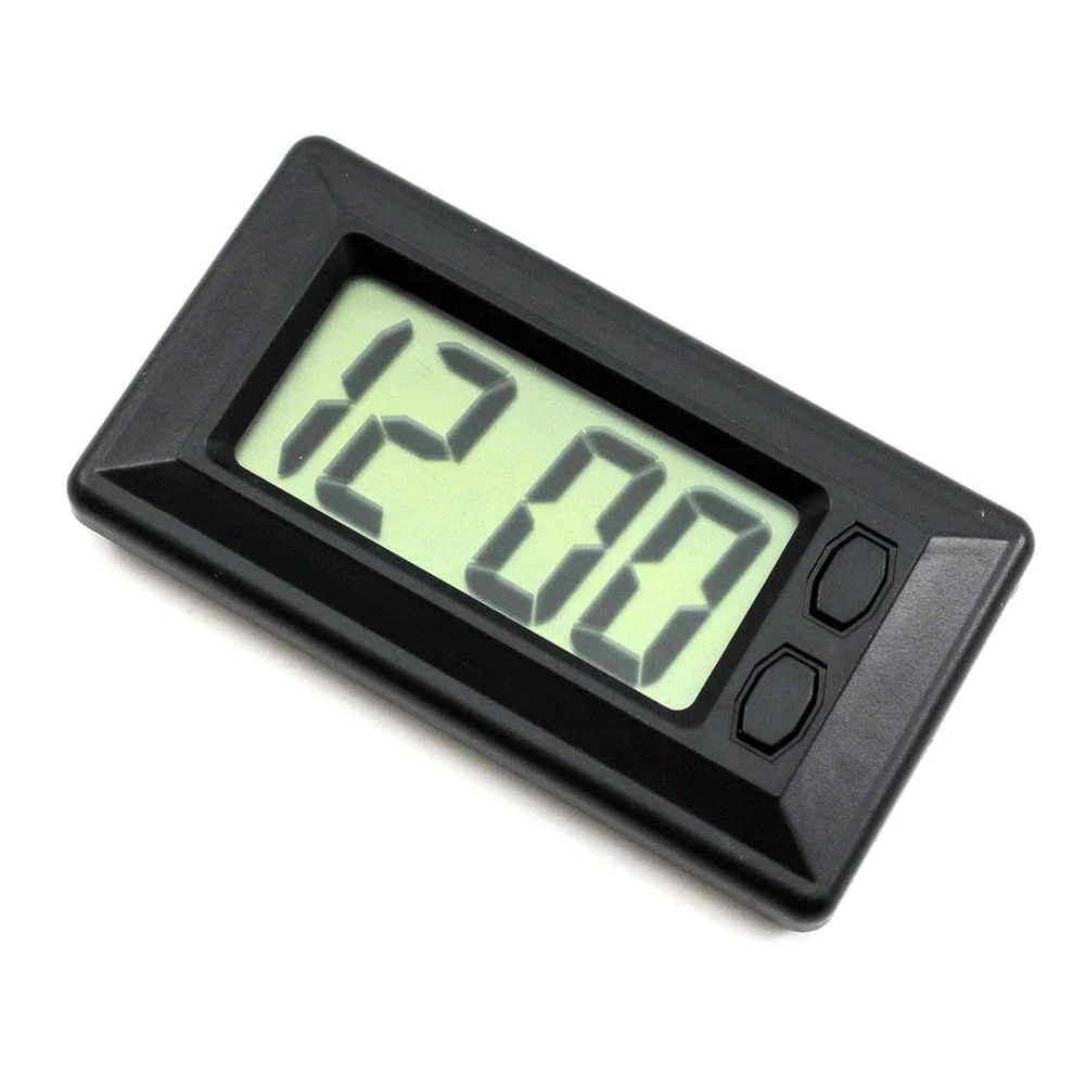 Ультра-тонкий ЖК-цифровой дисплей автомобиля часы приборной панели с календарем Прохладный