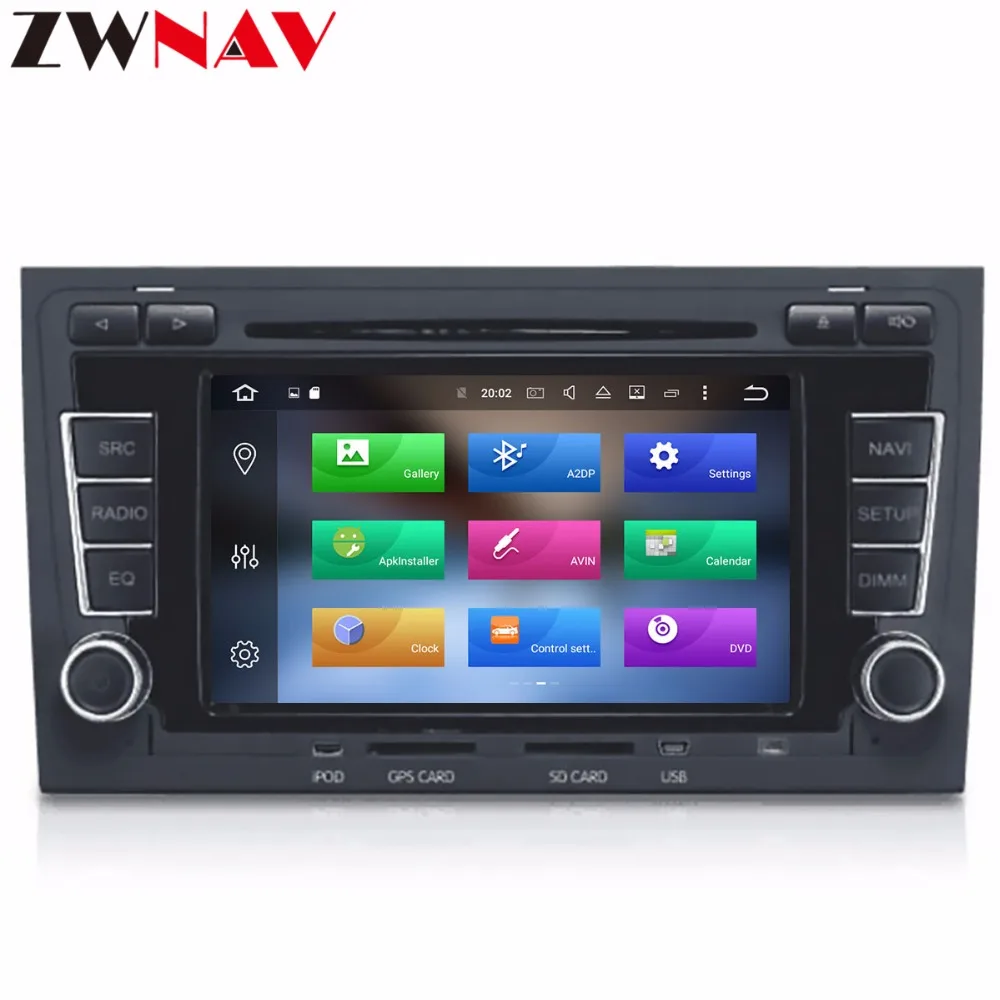 Excellent 2 Din Android 8.1 Car Multimedia Player GPS DVD Automovie head unit For Audi/A4/S4 /RS4 2002-2008 Radio stereo Octa Cores 4+32G 3