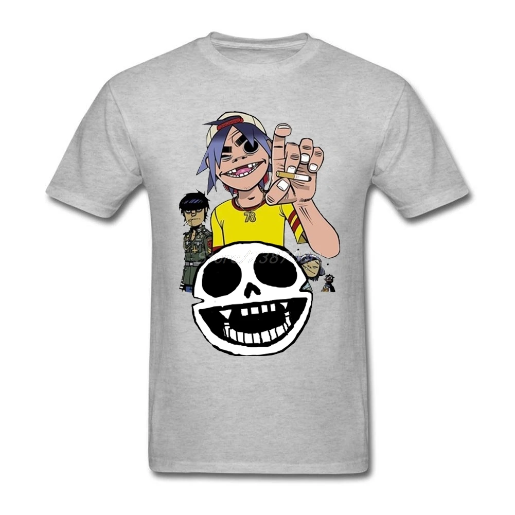Gorillaz аниме футболка одежда с короткими рукавами для мужчин 2018 Новый веганских
