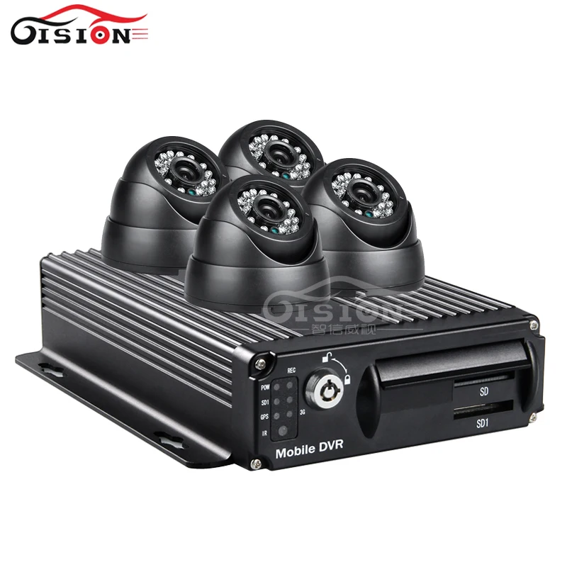 Wifi car digital video recorder vehicle dvr pc phone monitor Cycle Recording mobile + 4pcs night vision indoor camera | Автомобили и