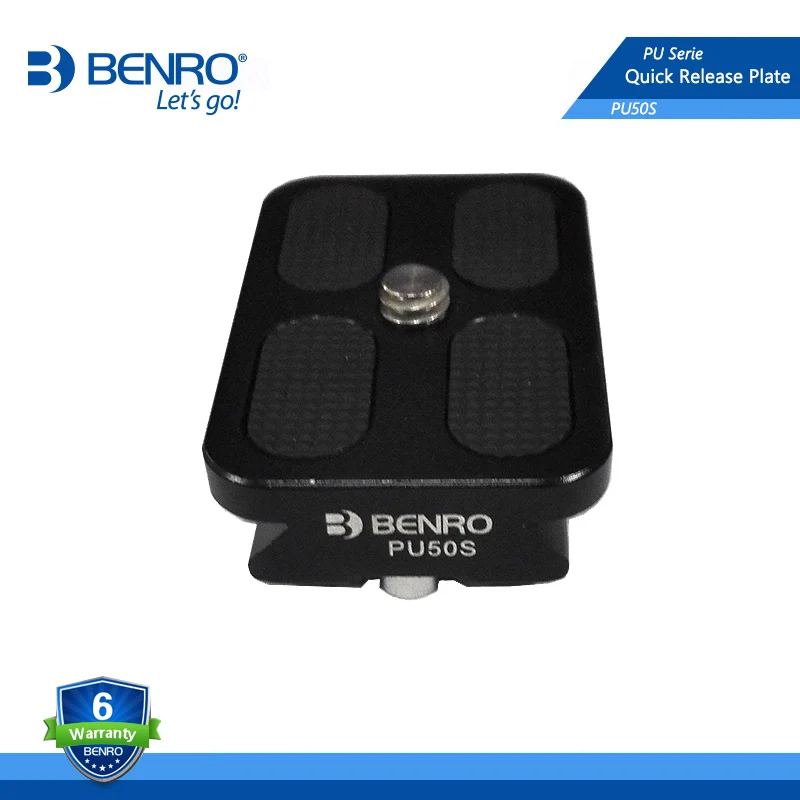 

Benro PU50S Quick Release Plate Professional Aluminum Quick Release Plate For Benro IS05 H00S Ballhead Free Shipping