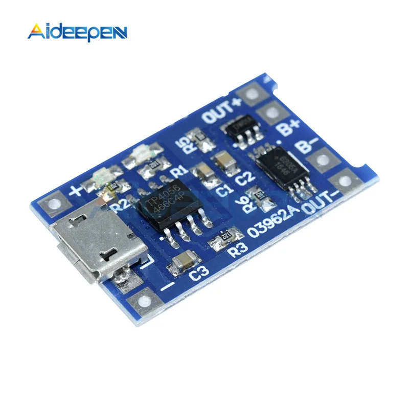 5 шт. TC4056A в 1A Micro USB 18650 литиевая батарея зарядная плата модуль зарядного