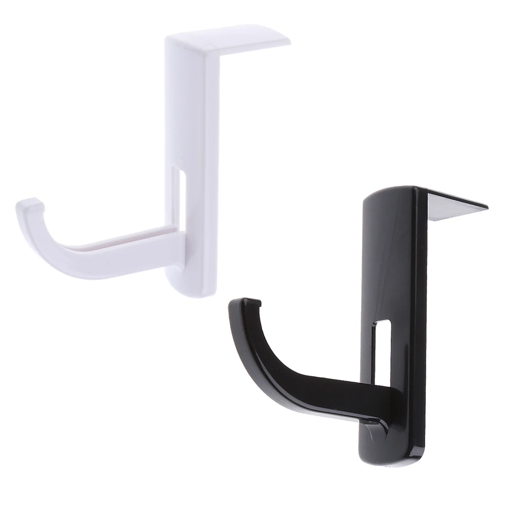 2Pack Stick-on Headphone Hook Headset Earpiece Hanger Wall PC Monitor Earphone Stand Rack with Tape Sticker for Sony AK