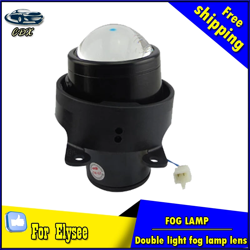 

Car Styling HID Double light lens fog lamp for Elysee 2005-2015 E-MARK & DOT Authentication for Elysee foglight Accessories