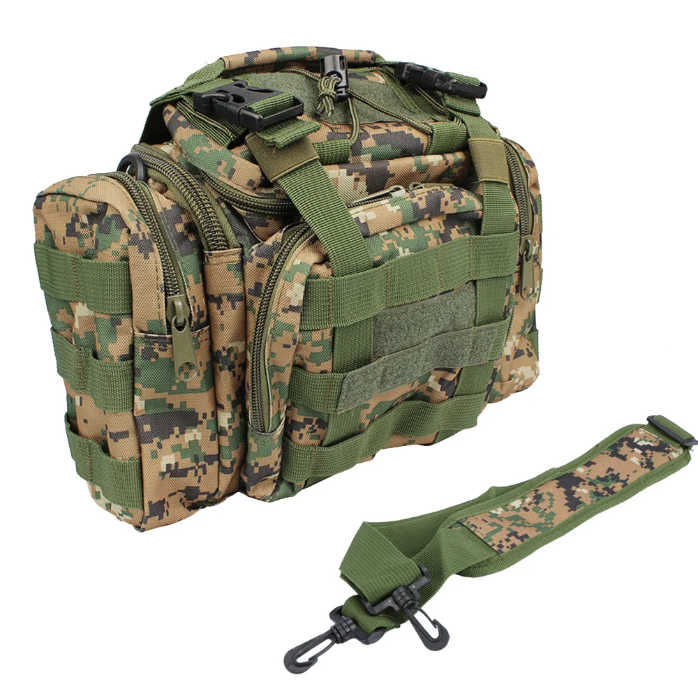 

Multifunctional Fishing Lure Bag Fishing Tackle Bag Backpack Waist Pack Outdoor Bag 30*18*20cm with Shoulder Strap