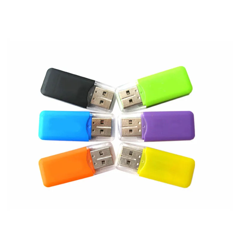 

High Quality Mini USB 2.0 Card Reader for Micro SD Card TF Card Adapter Plug and Play Colourful Choose from for Tablet PC
