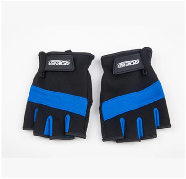 Брендовые 1 пар/уп. рыболовные перчатки противоскользящий для улицы спортивные перчатки Нескользящие рыболовные перчатки - Цвет: Многоцветный