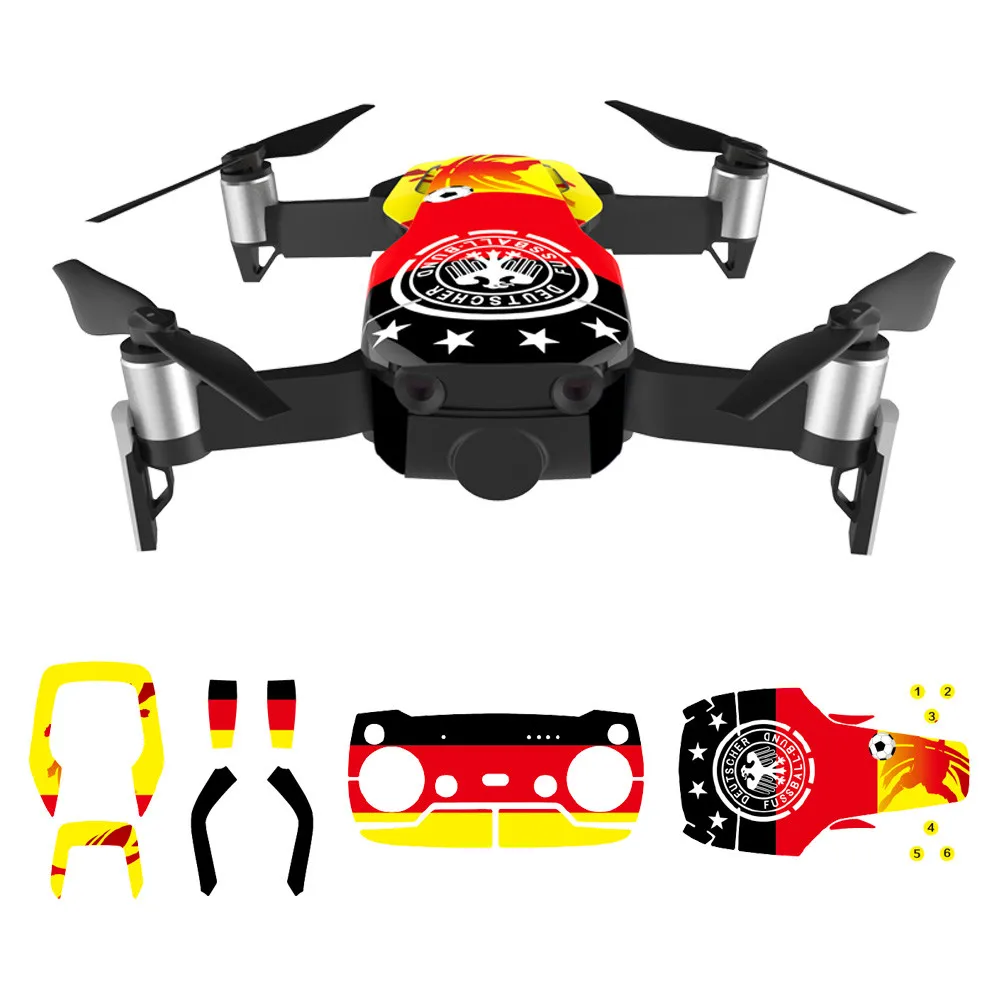 Football Game Theme 3M Waterproof Decal Skins Sticker Protector For DJI Mavic Air Country Drone Sticker QIY18 D3S