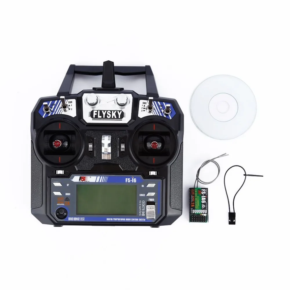 Flysky FS-i6 FS I6 2.4G 6CH AFHDS RC Transmitter Controller With FS-iA6 FS-iA6B Receiver For RC Helicopter Airplane Quadcopter
