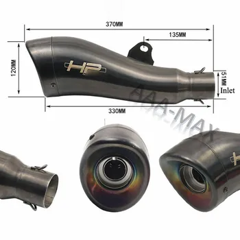

Universal Escape Moto Motorcycle GP HP Pot Motorcross Scooter Exhaust Pipe Muffler Z750 R1 R6 MT03 FZ1 Ninja ER6N KTM Ninja650