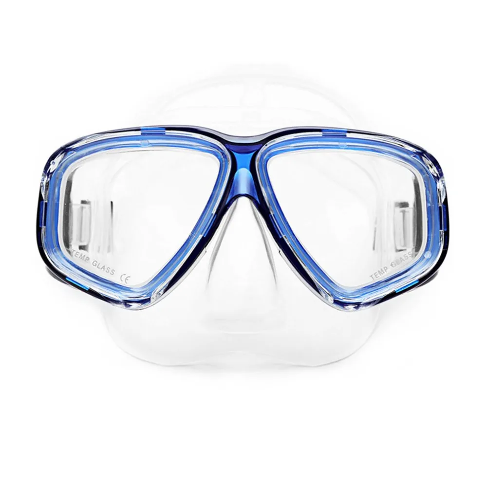 AM-308 взрослых двойной Слои Водонепроницаемый Анти-туман прозрачный силиконовый большая площадь Дайвинг маска очки Аксессуары