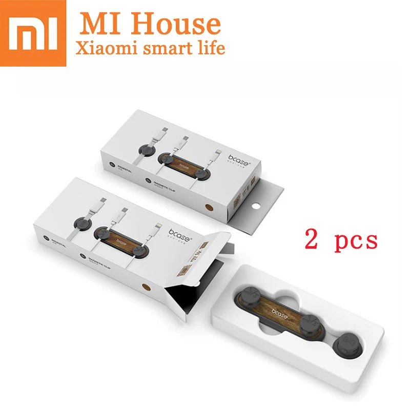 

2pcs Xiaomi Tup2 USB Cable Storage Wired Organizer Magnetic Absorption Clip Holder Office Desk Magnetic Absorption Cable Clip