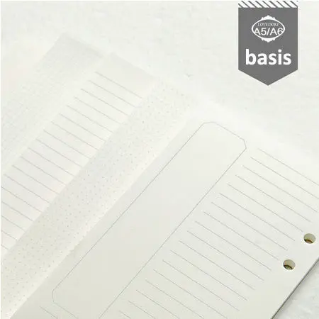 

Dokibook A5 A6 Spiral Loose-leaf Blank & Line &Grid &Point Cornell Notes Inner Pages Notebook Filler