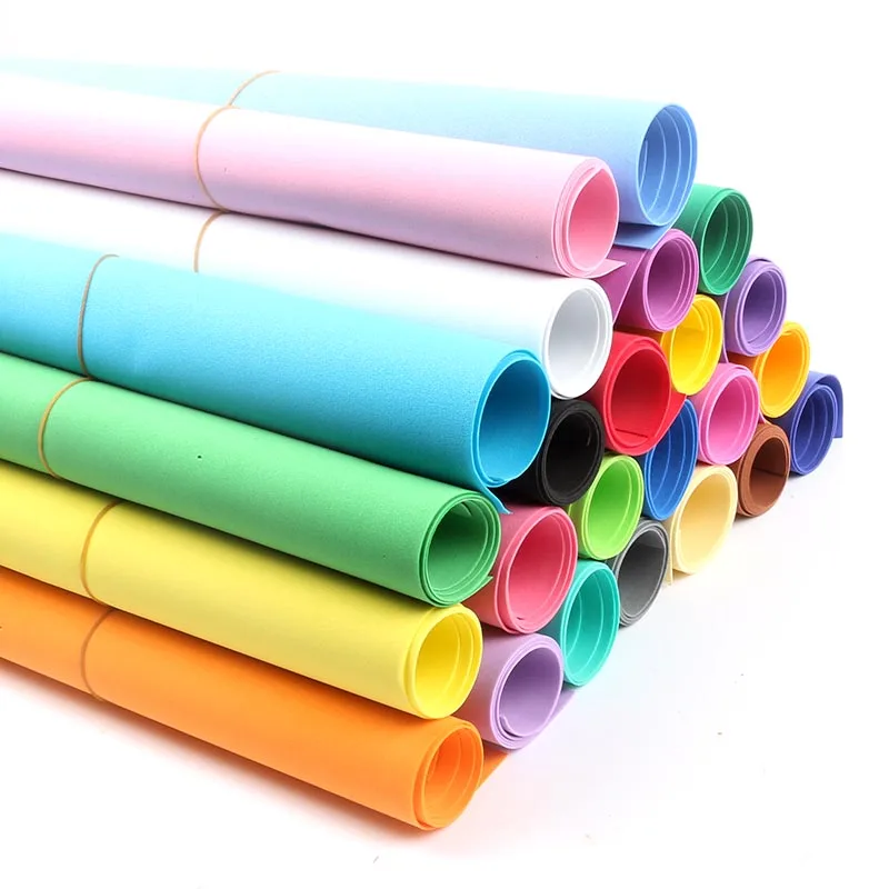 66/ hojas Esponja Papel 50/ x 50/ cm 22/ Colores grandes Espuma con corte de papel a mano DIY Papel para manualidades Kindergarten EVA Papel
