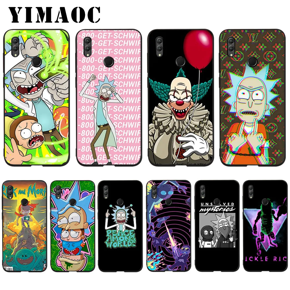 

YIMAOC Rick and Morty Soft Case for Huawei Honor Note 10 9 Lite 8C 8X 8 Lite 7X 7A 3GB Pro 7C 6A