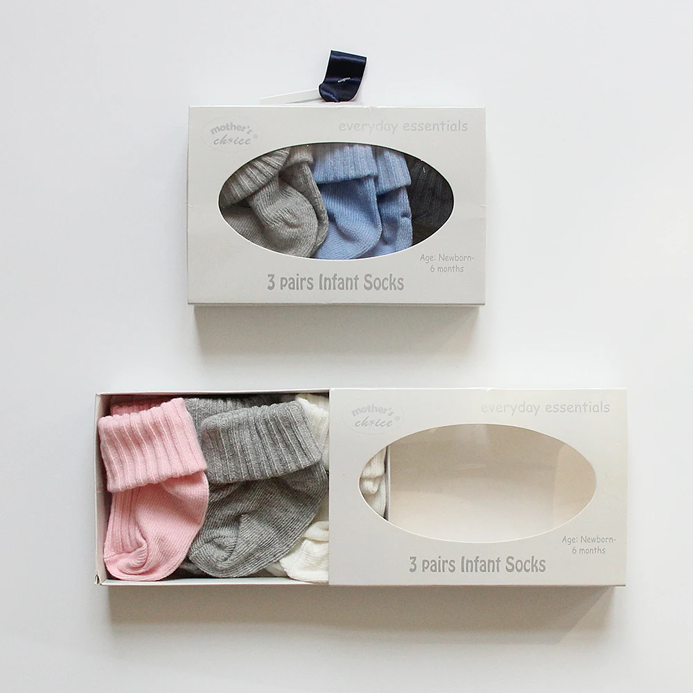 Mother Nest/3 пар/кор. унисекс для новорожденных носки мягкие хлопковые однотонные Теплые повседневные носки до щиколотки для маленьких мальчиков и девочек 0-6 месяцев