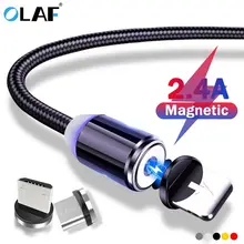 Магнитный usb-кабель Олаф, Кабель Microusb для быстрой зарядки, кабель USB типа C, магнитный кабель для зарядки и передачи данных, кабель Micro usb для мобильных телефонов, кабель USB