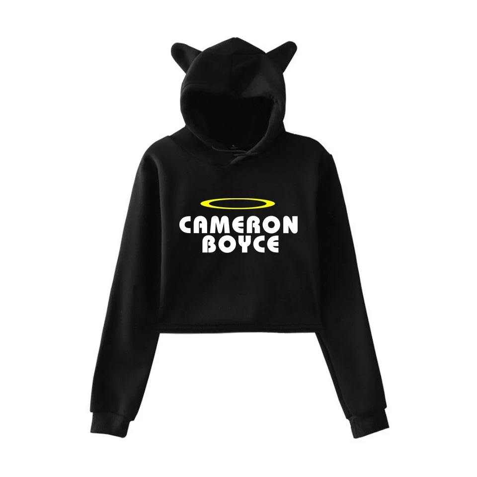  2019 Cameron Boyce in Women's Cat Ear Sweatshirt Popular Casual New Streetwear Harajuku Kpop Camero