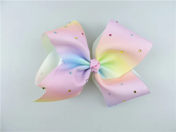 8 новейших 7 ''фирма jojo Bow Large Шпилька бант с бриллиантами для девушек заколка