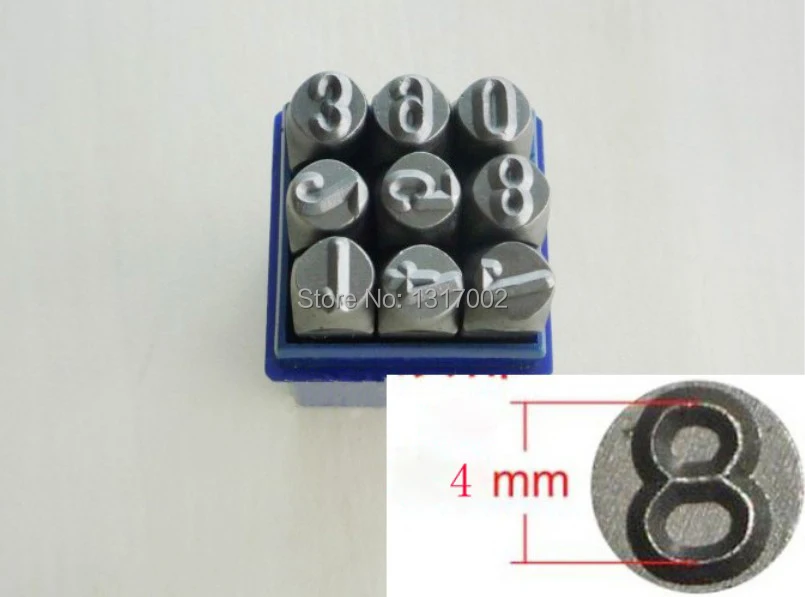 

FREE SHIPPING jewelry mold alloy steel 5mm metal number punch stamping set, good hardness and tenacity, number stamping punch