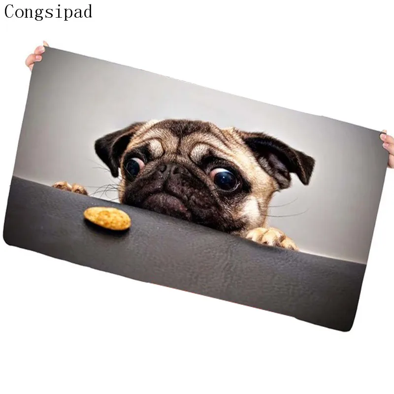 Congsipad магазин забавных животных Мопс большой коврик для мыши 900x300 мм Notbook