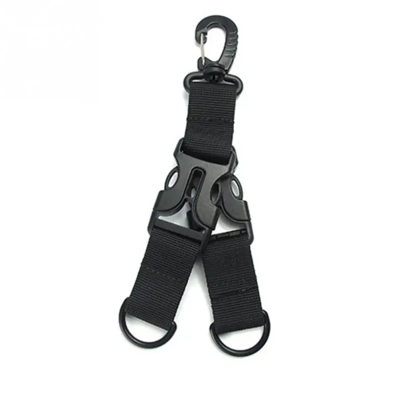 

Outdoor Nylon Webbing Backpack Buckle Multi-functional Mountaineering Buckles D-type Ring Keychain Double Split Fast Hang Buckle