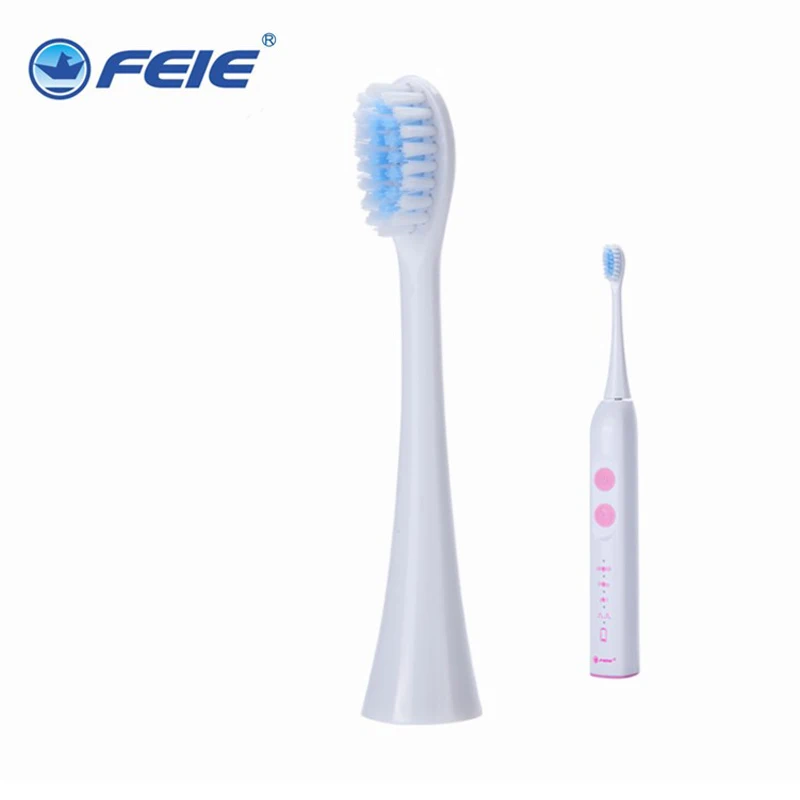 

FEIE Electric Toothbrush USB Rechargeable Teeth Brush Waterproof Deep Clean With 2 Brush Modes Timer Brush S-520