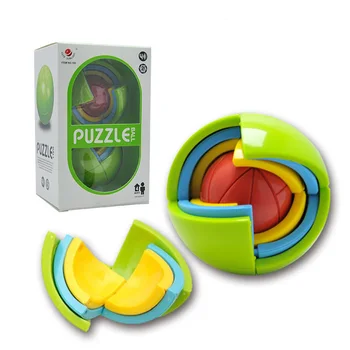 

New 3D Magic Intellect Puzzle Maze Ball Brain Teaser Game Educations for Kids IQ Training Logical Puzzle Children Toy
