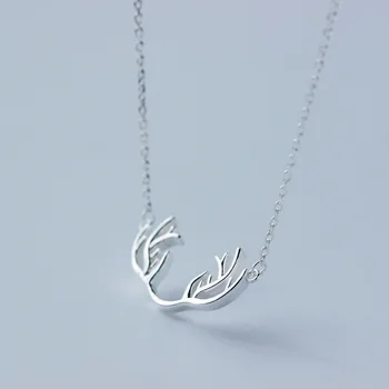 

SanLan 10pcs Deer Necklace Elk Antler Pendant Deer Antler Jewelry