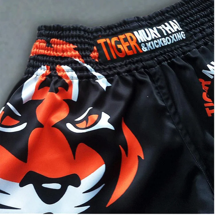 Боксерские штаны MMA Tiger Muay Thai Комбинированные тренировочные дышащие шорты Sanda