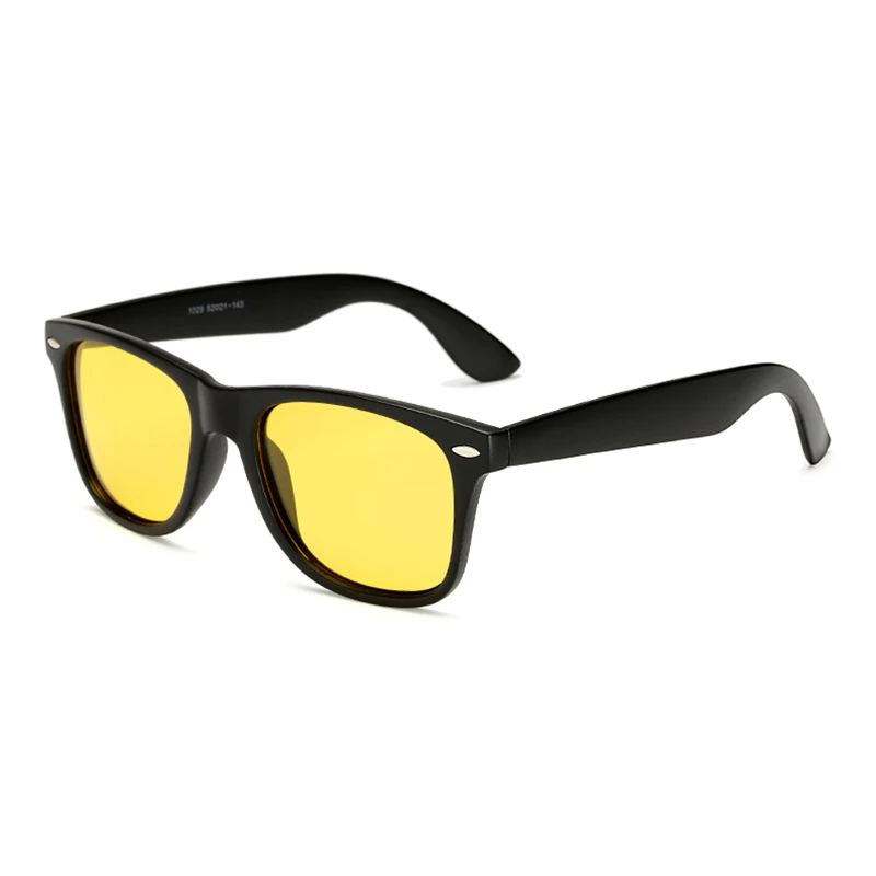 Поляризованные мужские и женские солнцезащитные очки ночного видения с желтыми линзами, винтажные квадратные мужские и женские солнцезащитные очки для мужчин, высокое качество