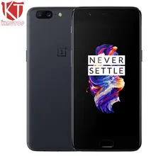 KT оригинальный OnePlus 5 мобильный телефон 6 ГБ Оперативная память 64 ГБ Встроенная память Snapdragon 835 Octa Core 5.5 “Android 7.0 20MP 3300 мАч NFC 4 г fingerprit ID