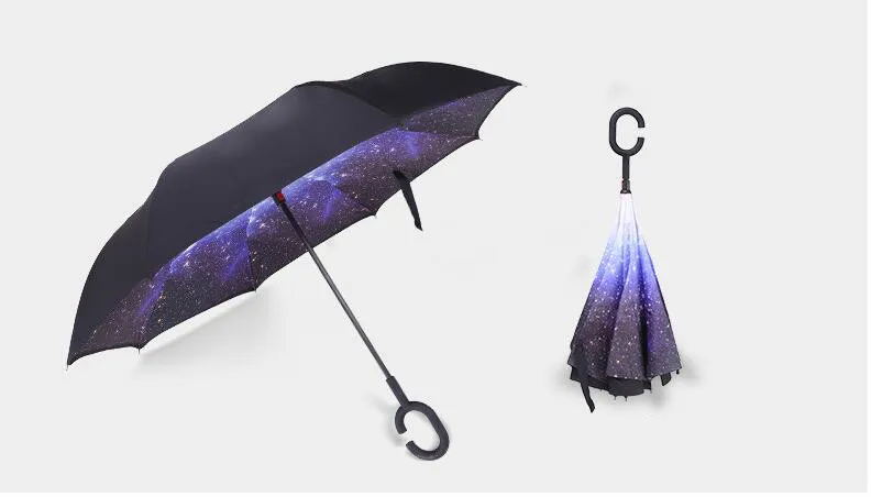 

Double-deck C-type reverse umbrella without holding automobile reverse umbrella free shipping