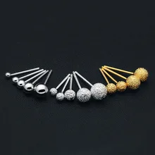 NBSAMENG настоящие 925 пробы серебряные серьги крошечные милые глазурные шарики геометрические серьги-гвоздики для женщин девушек ювелирные изделия подарок