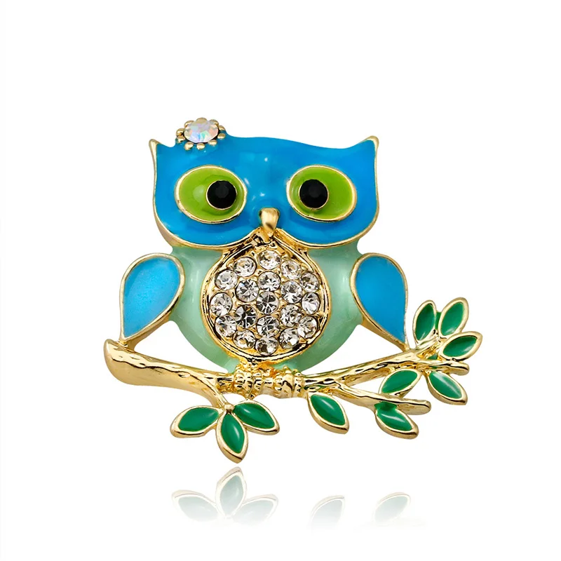 

Women's Corsage Brooch Pin Owl Shape Jewelry Decoration For Coat Dress Scarf Gift M8694