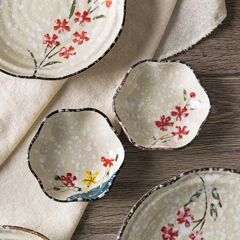 1pc Japanese-style Ceramic Seasoning Dishes Creative Home Utensils Spices Dish Saucer Dish Vinegar