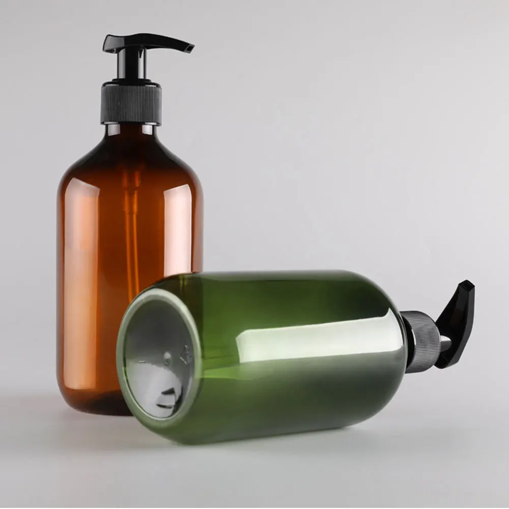 

2PCS 500ml Empty Shampoo Bottles Opaque Versatile Pump Bottle Drip-free Lotion Container Hand Soap Dispenser