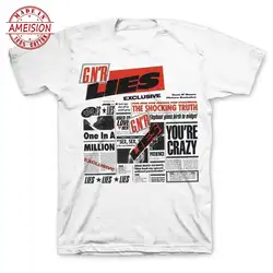 Guns N Roses Lies мужская белая футболка хлопковая Короткая Повседневная футболка из тонкого сукна с круглым вырезом и принтом