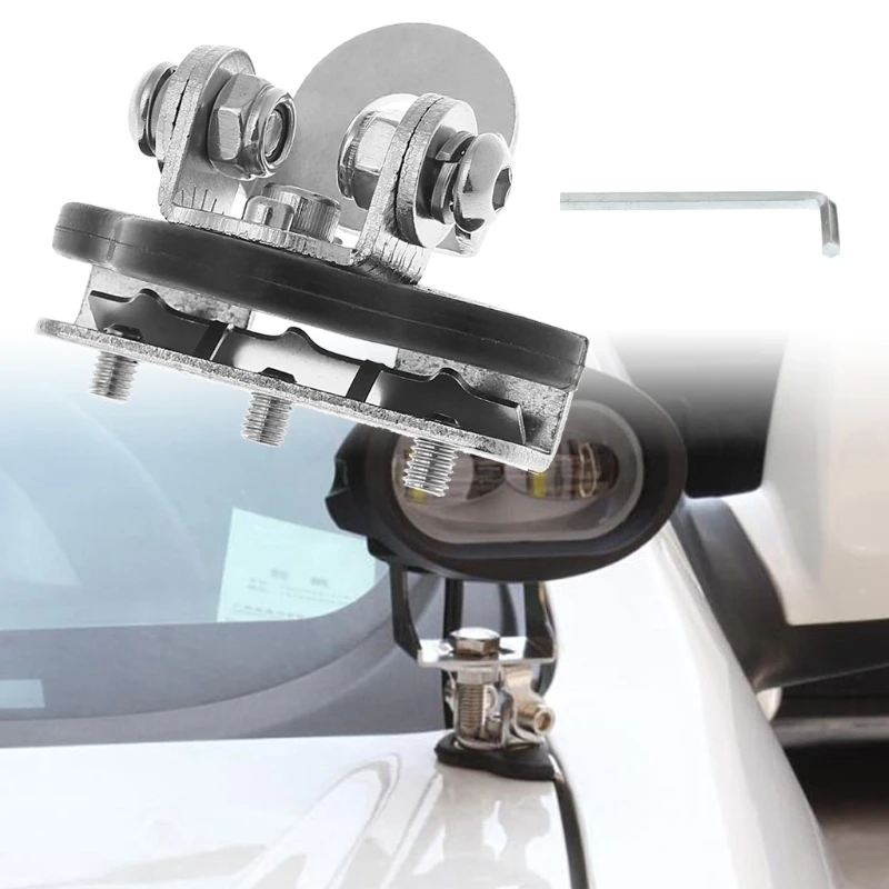 

Pillar Hood Clamp Holder Universal Car LED Work Light Bar Mount Bracket Offroad