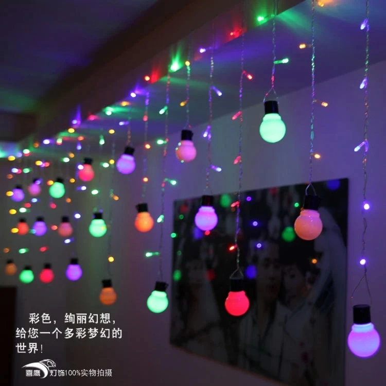 Holiday Led Light Strings 140pcs Lights 28 Pcs Bulb Holiday Led Light Strings 140pcs Lights 28 Pcs Bulb Decorations For Christmas Party Courtyard Room Decor 4m In Lighting From