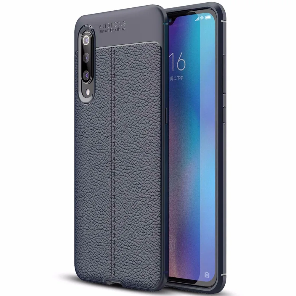 for Xiaomi Mi 9 Case Xiaomi Mi 9 Cover Bumper Shockproof Soft Leather Silicone Rugged Phone Case for Xiaomi Mi 9 SE Mi9